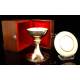 Beautiful Solid Silver Contrasted Chalice in Original Case. France, 1930's