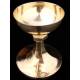 Beautiful Solid Silver Contrasted Chalice in Original Case. France, 1930's