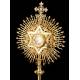 Precious and Antique French Solid Silver Monstrance, XIX Century.