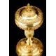 Antique Solid Silver Gilded Ciborium. France, Early XIX Century- 1819-1838