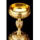 Antique Solid Silver Gilded Ciborium. France, Early XIX Century- 1819-1838