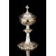 Spectacular Solid Silver Ciborium made by Favier. France, XIX Century