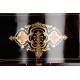 Antique Liquor Cabinet with Boulle Marquetry and Baccarat Glassware. Complete. France, XIX Century