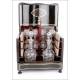 Impressive Liquor Cabinet with Humidor with Original Glassware. France, XIX Century