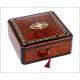 Precious Root Wood Box with Boulle Marquetry. France, XIX Century