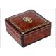 Precious Root Wood Box with Boulle Marquetry. France, XIX Century