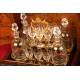 Beautiful French Glass Liquor Cabinet with Wooden Box. XIX CENTURY