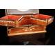 Beautiful Antique Jewelry Box in Modernist Style and Marquetry. France, Circa 1900