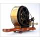 Rare Mechanical Fireplace Blower. Antique and Large Size. 19th Century.