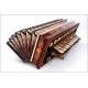 Delicate Antique Accordion in Good Condition and Working. Year 1830