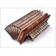 Delicate Antique Accordion in Good Condition and Working. Year 1830