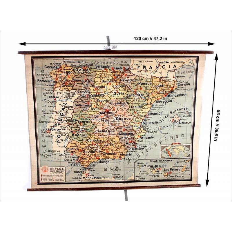 Old Map of Algarve Portugal 1920 Vintage Map of Algarve - VINTAGE MAPS AND  PRINTS