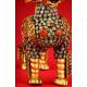 Asian Traditional Lion Shape Figure, 20th Century. Coral and turquoise