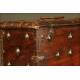 Solid Wood Studded Cash Chest. XIX Century.