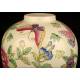 Elegant Chinese Porcelain Vase with Lid. 19th Century. Imperial Qianlong Seal