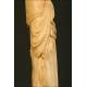 Chinese Ivory Figure. 1920. Hand Carved. Wooden Stand with Certificate.