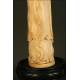 Chinese Ivory Figure. 1920. Hand Carved. Wooden Stand with Certificate.