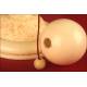 Chinese Stick and Ball Game in Ivory. XIX Century. Hand Carved.