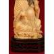 Delicate Chinese Ivory Figure of the God Zhongli Quan. Circa 1920's