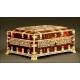 Ivory and Tortoise Shell Box, Probably a Jewelry Box, ca. 50's 20th Century.