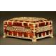 Ivory and Tortoise Shell Box, Probably a Jewelry Box, ca. 50's 20th Century.