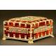 Ivory and Tortoise Shell Box, Probably a Jewelry Box, ca. 50's 20th Century.