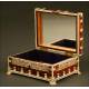 Ivory and Tortoise Shell Box, Probably a Jewelry Box, ca. 50's 20th Century.