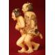 Antique Japanese Erotic Netsuke, Hand Carved Ivory. Signed