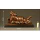 Bronze sculpture 'Woman Smoking', by Botero. Signed.