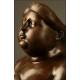 Bronze sculpture 'Woman Smoking', by Botero. Signed.