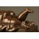 Bronze sculpture 'Woman Smoking', by Botero. Signed.